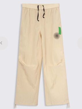GANNI light tech drawstring pants biscotti 40